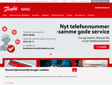 Tablet Screenshot of danfoss.dk