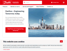 Tablet Screenshot of danfoss.com